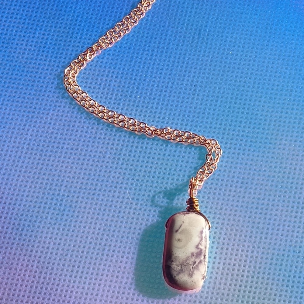 Crazy Lace Agate Pendant Necklace
